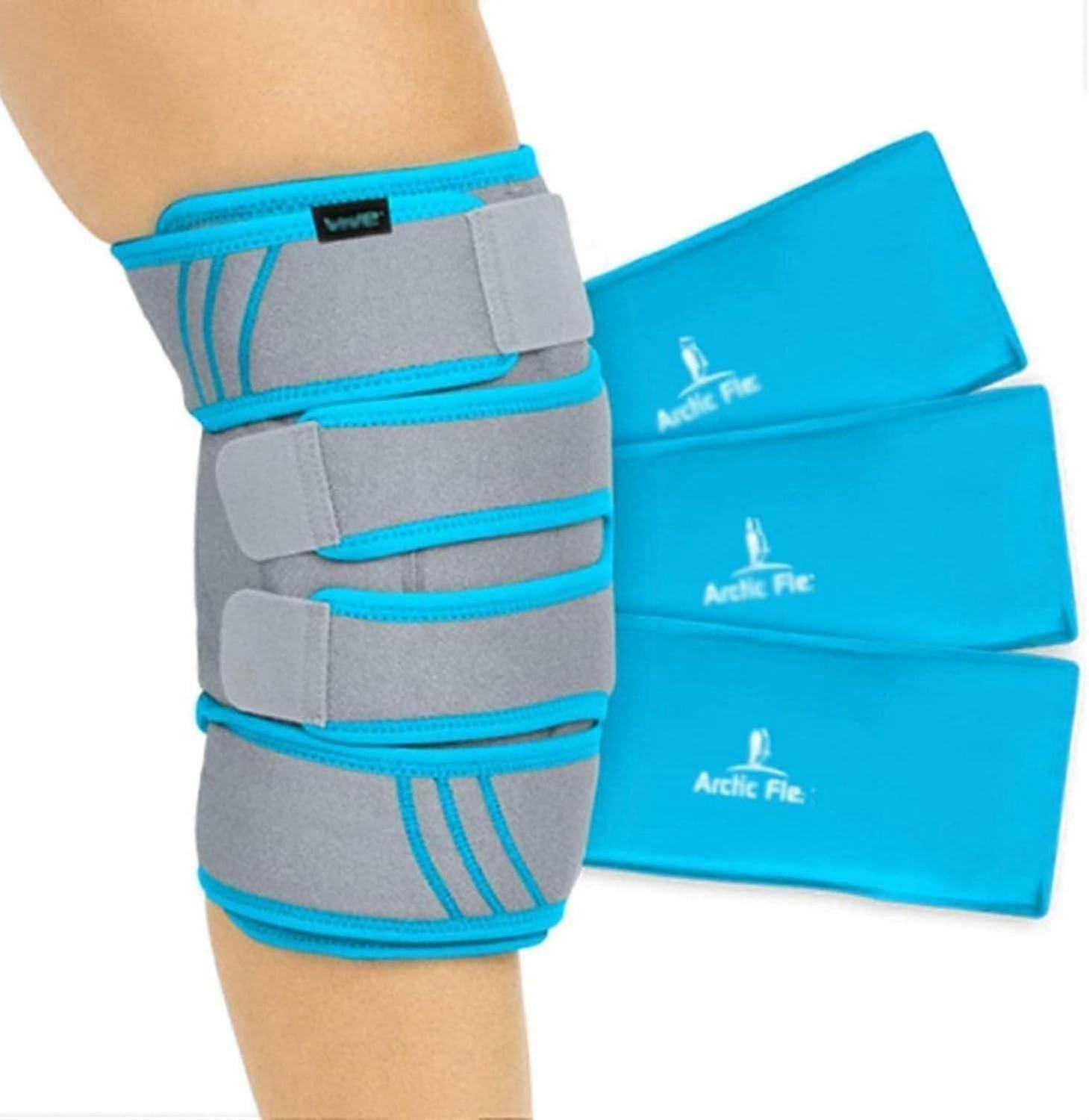 كيس ثلج للركبة علاج ساخن / بارد لتخفيف الآلام ، التورم ، التعافي ، الإصابة وصول رمادي جديد