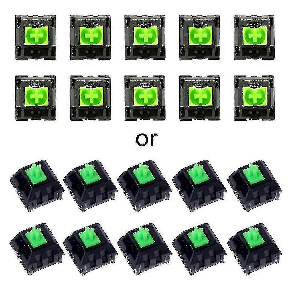 10pcs Green Switches For Razer Blackwidow Essential Mechanical Gaming Keyboard