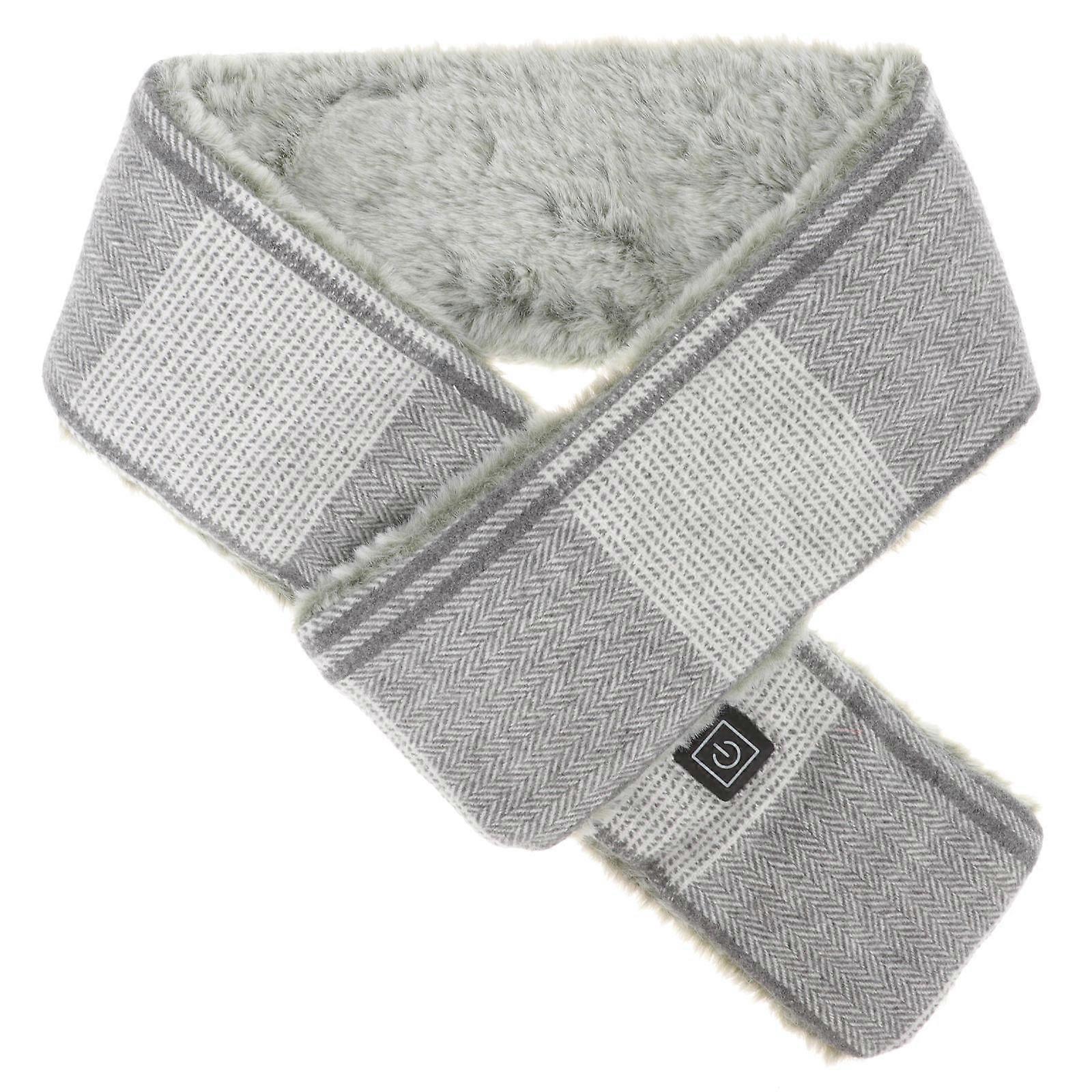 Heated Scarf USB Powered Winter Outdoor Activities Polyester Multi Color with Overheat Protection 1Pack
