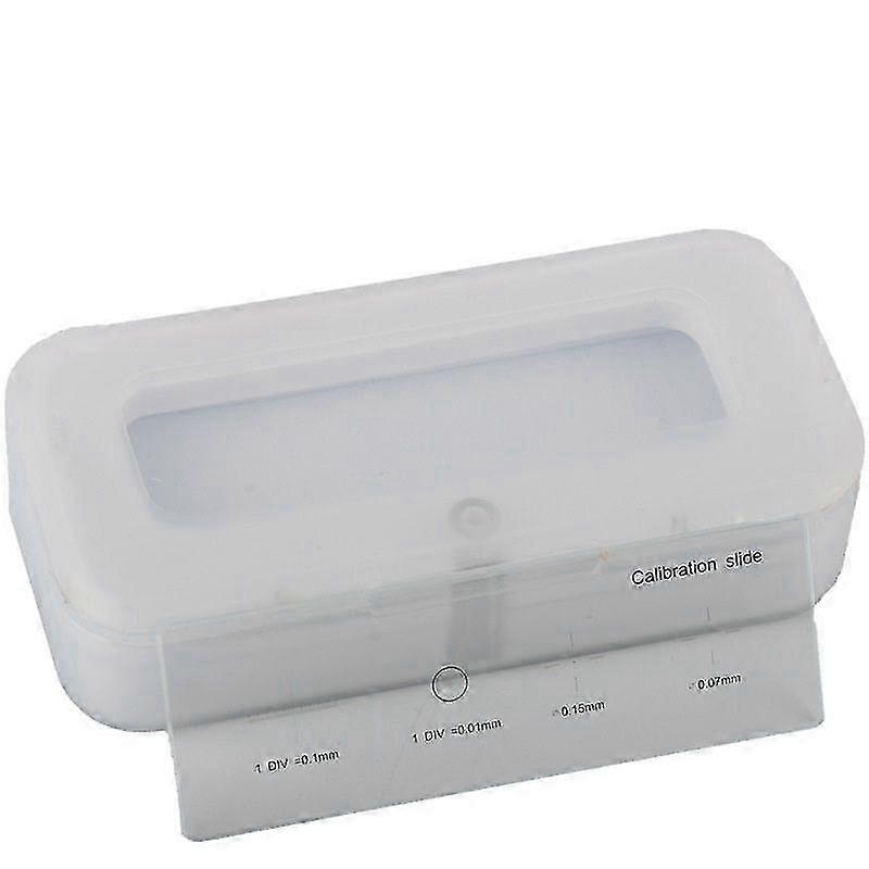 0.01mm Microscope Slides Reticle Calibration Slide Ruler Multifunctional Microscope Calibration Ruler Stage Micrometer
