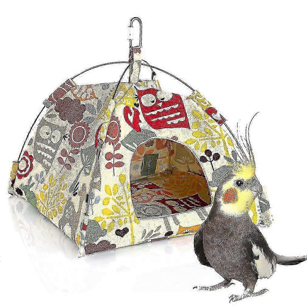 Bird Nest Shape Hanging Tent: Warm & Washable Triangular Pet Cave for Safe Nesting