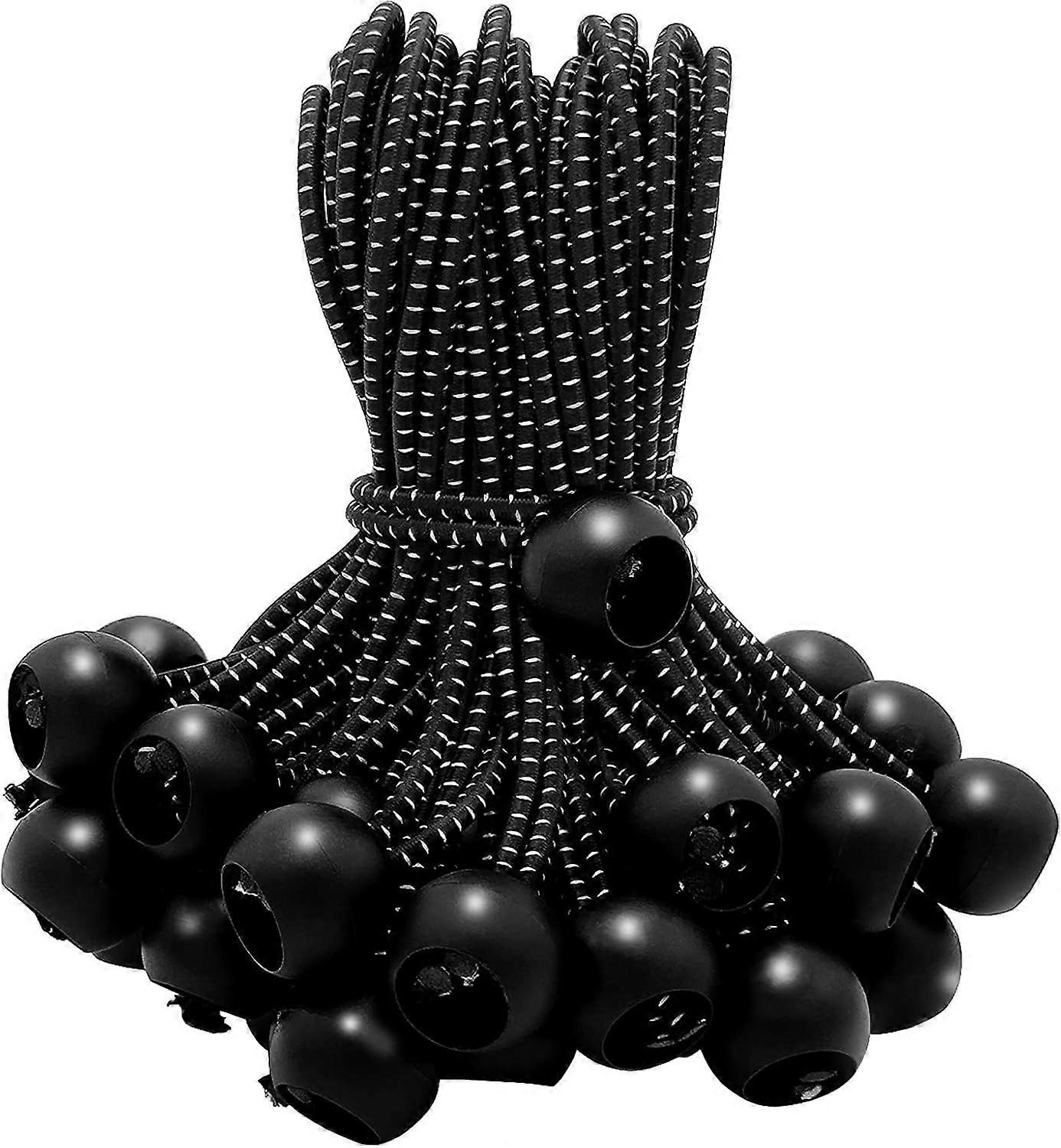 50 Pack 6 Inch Bungee CordsBungee Balls, Bungee Cords with Balls,Elastic String