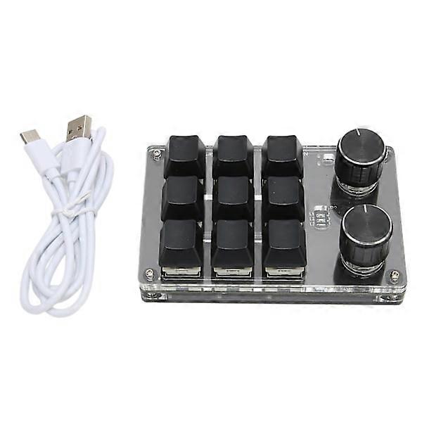 Clavier de jeu mécanique 9 touches 2 bouton Petit USB sans fil double mode Clavier OSU Clavier programmable DIY