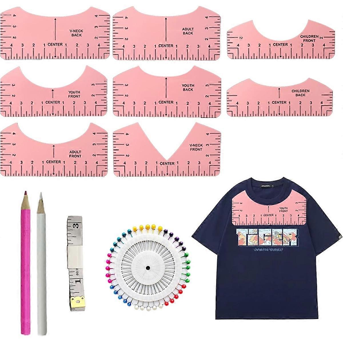 Universal Shirt Alignment Guides Shirt Placement Tools