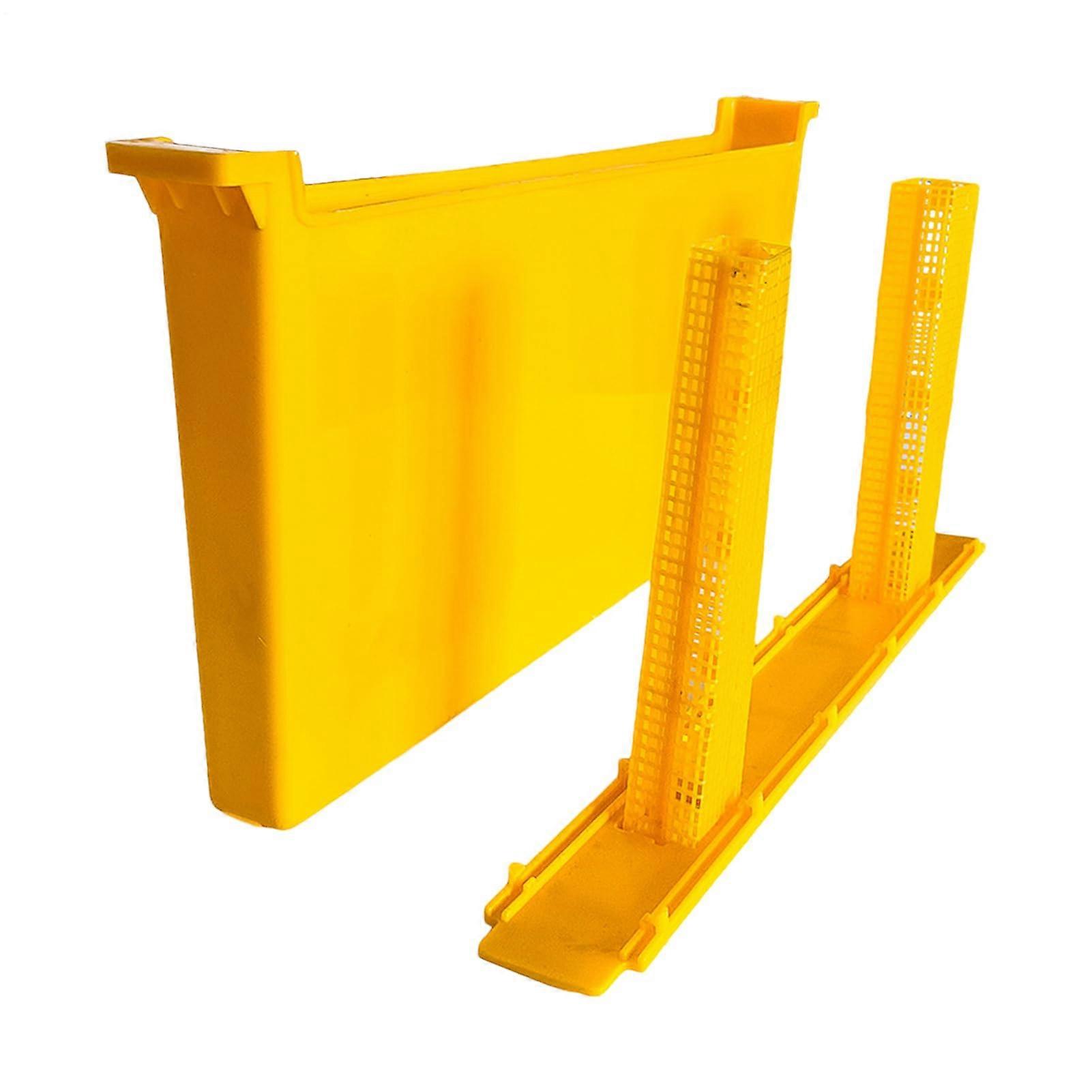 Beehive Frame Feeder 3.5Liter Nectar Delivery Tray, LargeCapacity Hive Feeding System, Honeybee Watering Yellow