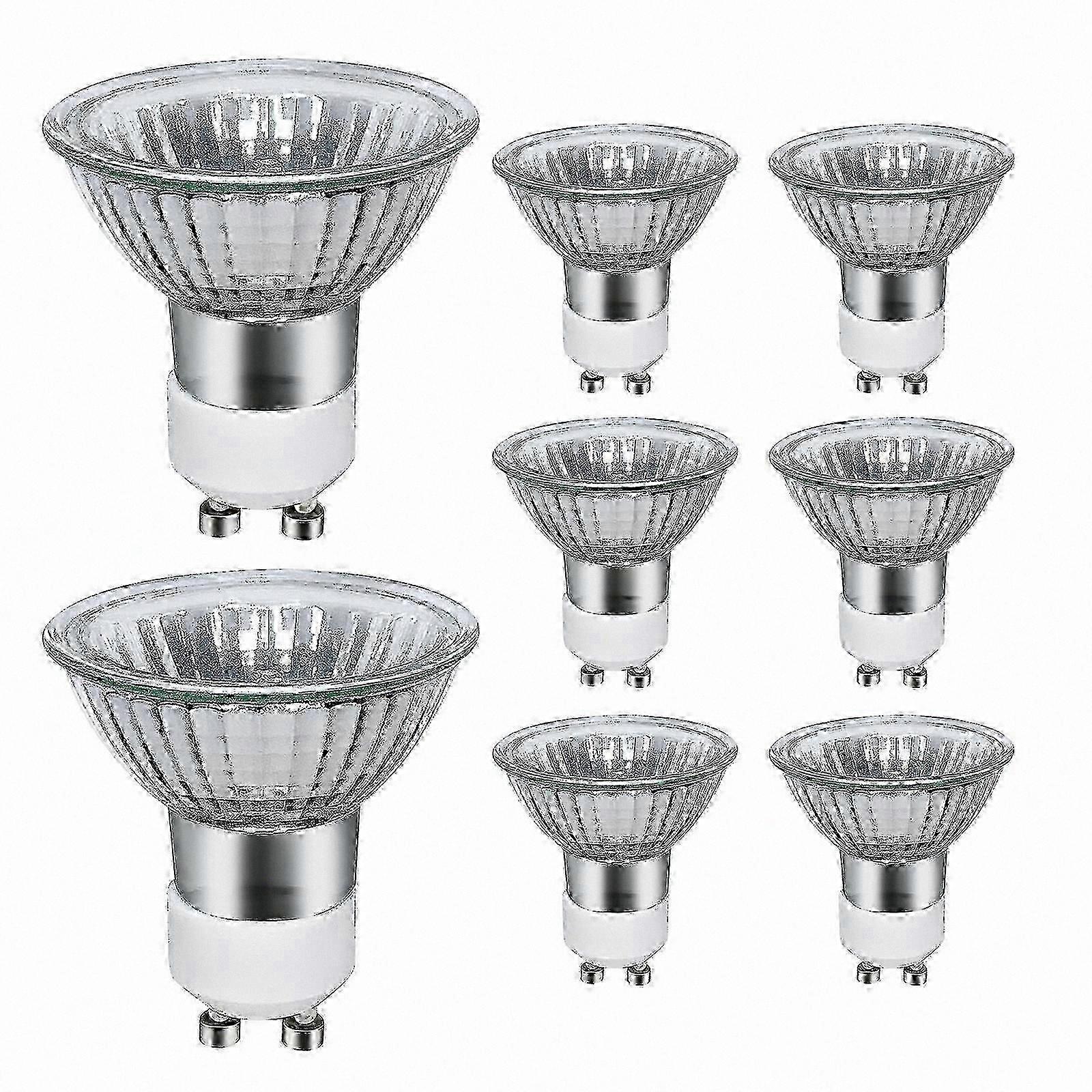 Warm White GU10 Halogen Bulbs, Dimmable 35W 2800K, 8-Pack Ceiling Spotlights