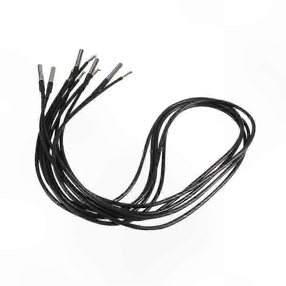 10 Pack Waterproof Digital Temperature Sensor Probe Cable, -55°C to +125°C Range