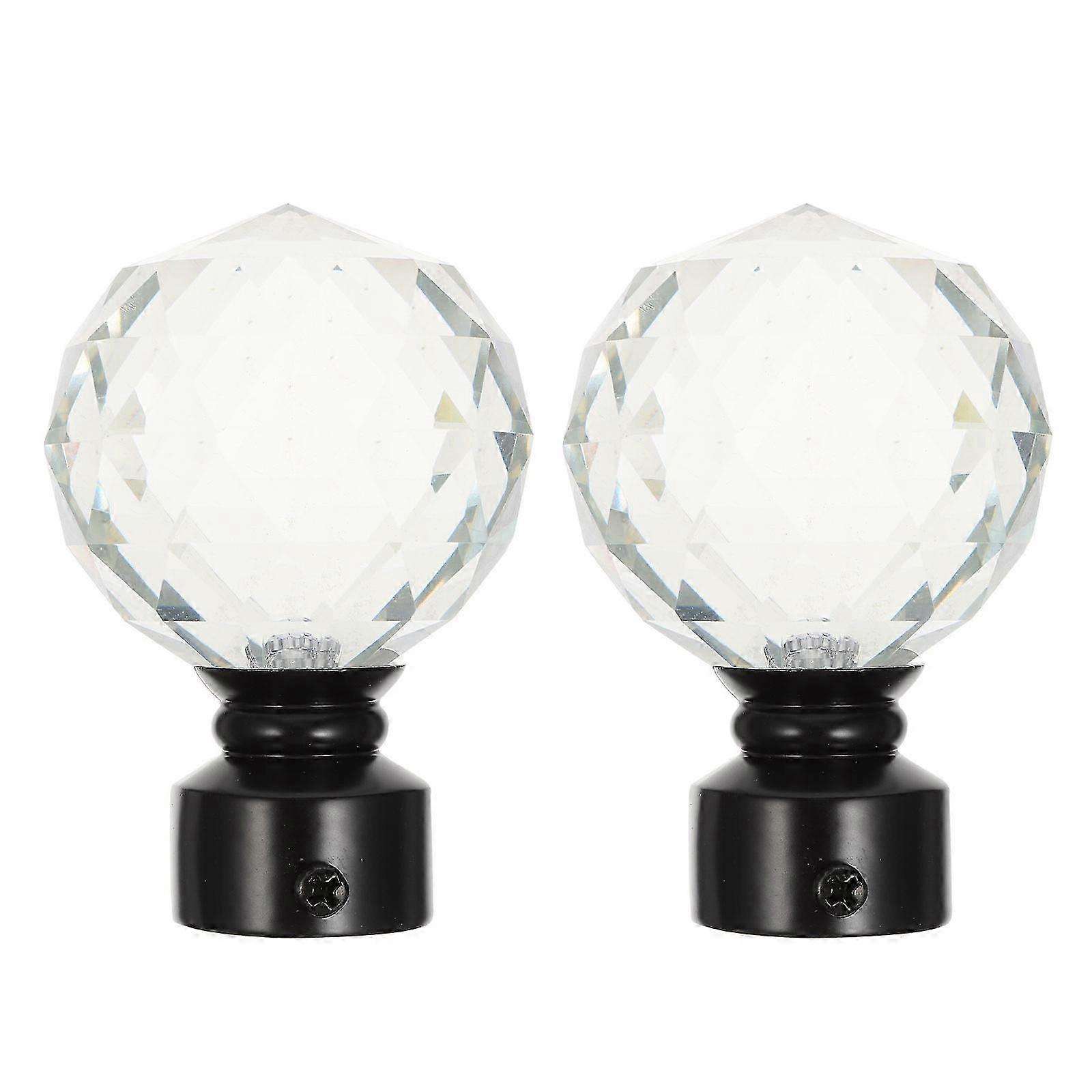 Curtain Rod End Pieces, Retro Styled for Enhanced Decor, Fit Various Settings