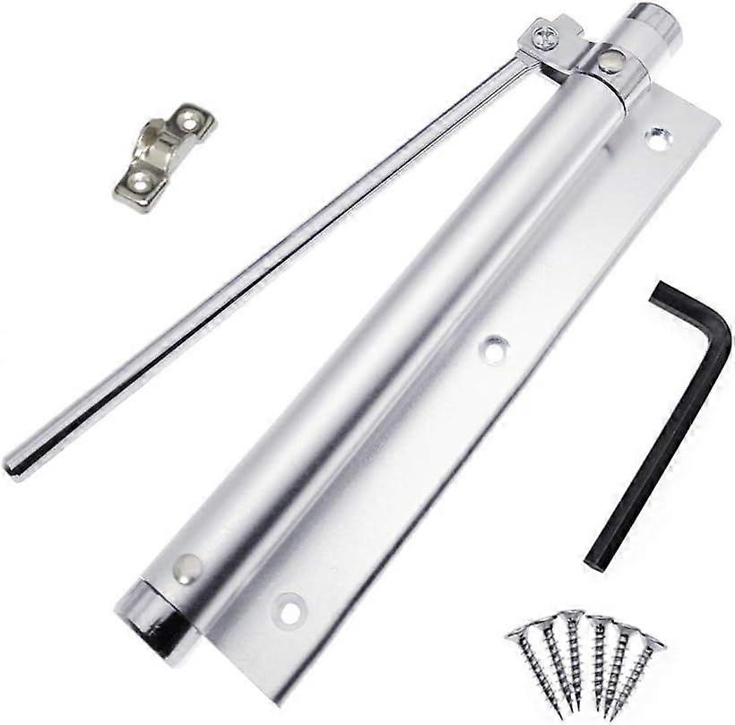 Aluminum Alloy Spring Door Closer Adjustable Household Surface Mounted Automatic