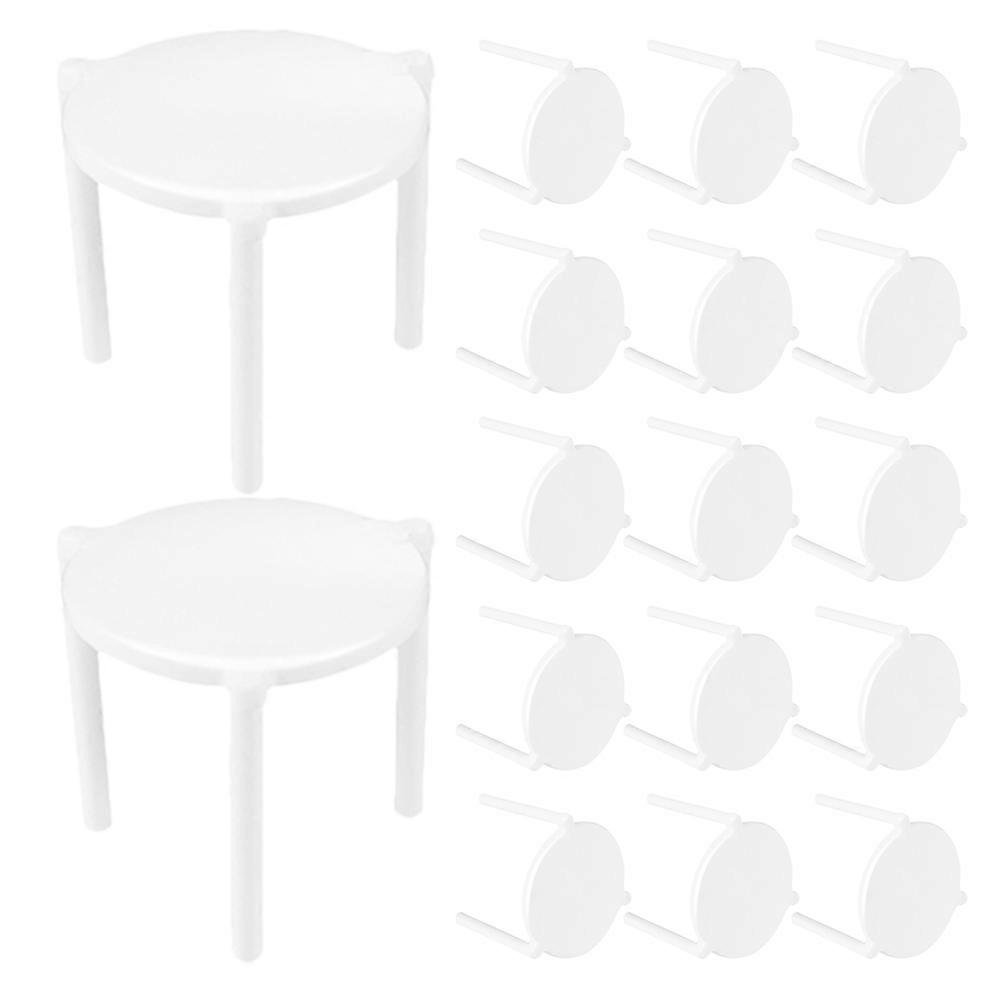 White PP Pizza AntiCollapse Brackets for Storage Stackable and Safe to Use with Fine Workmanship 200pcs