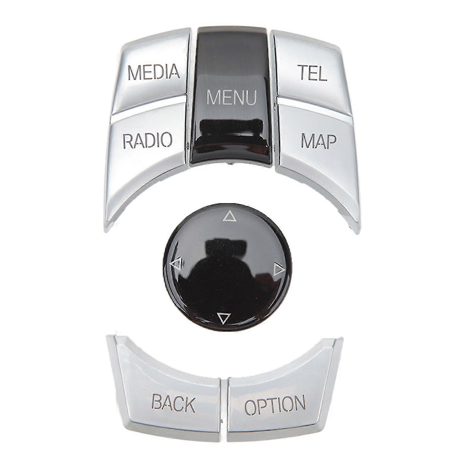 Multimedia Button Cover,6Pcs Central Control Multimedia Multimedia Control Button Central Control Multimedia Button Stylish and Modern