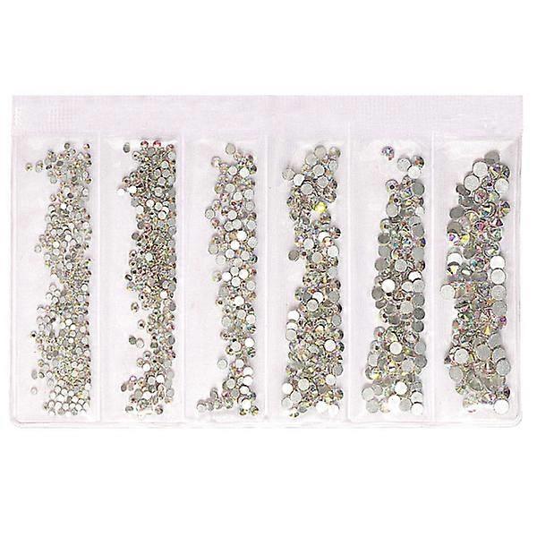 Assorted Sizes Flatback Glass Crystal Rhinestones