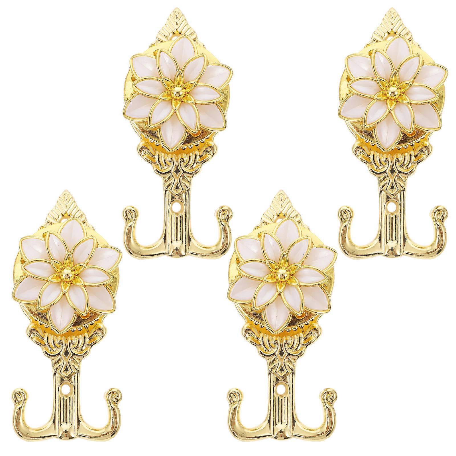 4pcs Double Hook Organizer Tool for Household Decorative Use