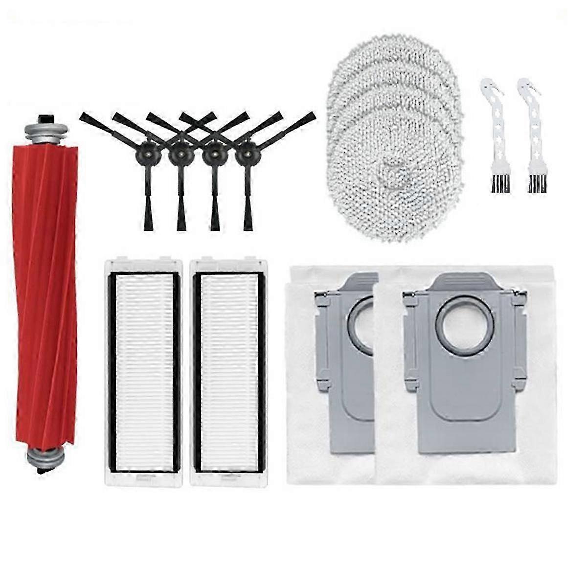 P10 Pro & P10S Sweeping Robot Replacement Parts - Filter, Main Side Brush, Dust Bag, Mop Cloth