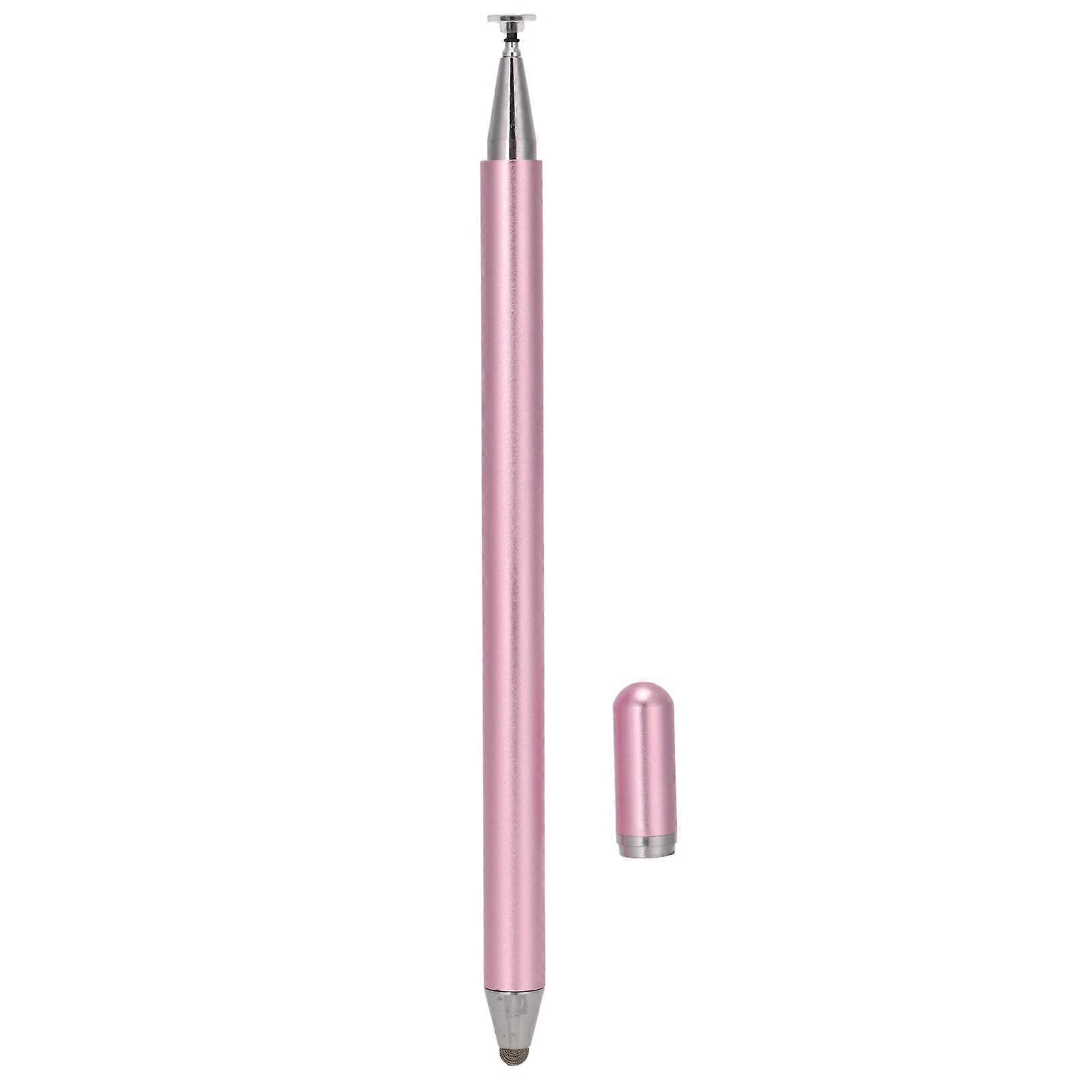 High Sensitivity Pink Stylus with Disc Nib for iPhone Android Tablet Comfortable Grip