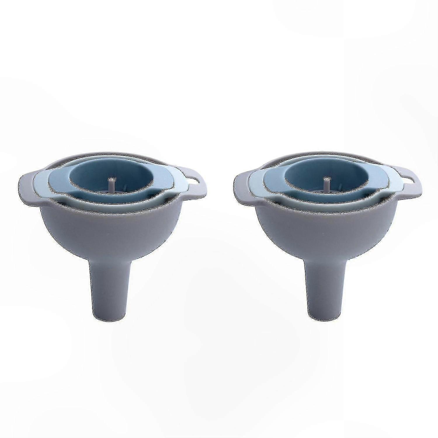 Multifunctional Plastic Filter Funnel Set with Large, Medium, and Small Sizes for Versatile Use
