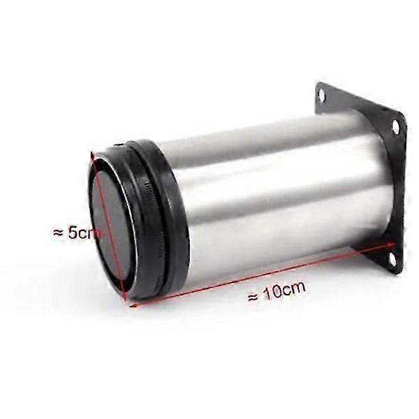 Adjustable round furniture foot in stainless steel Diameter 5cm Height 100mm 4pcs