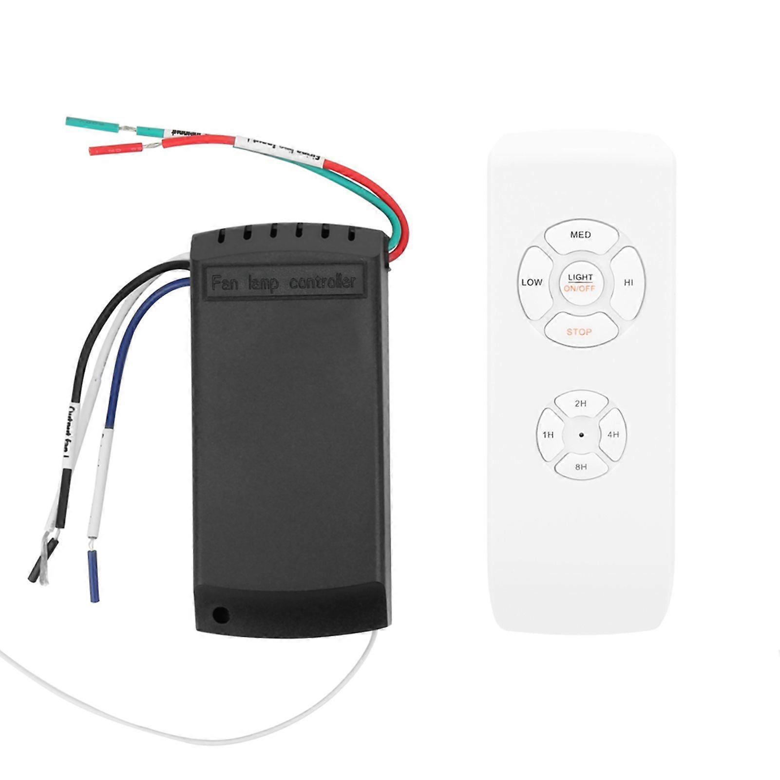 Timing Wireless Intelligent Universal Ceiling Fan Light Remote Control English Version 85V260V
