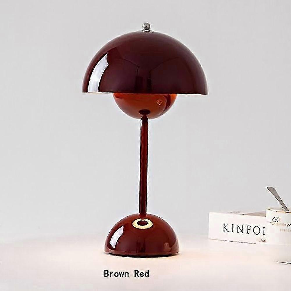 Buds Table Lamp Rechargeable 3 Color Temperature Touch Dimming Bedroom Bedside Decoration