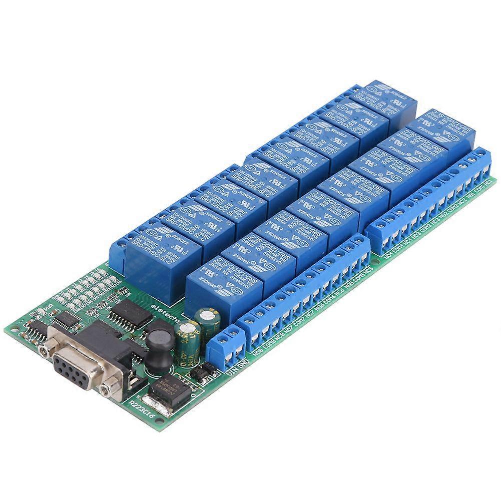 R223C16 16-Channel Relay Board DB9 Relay Module Female Interface Serial Port Smart Module