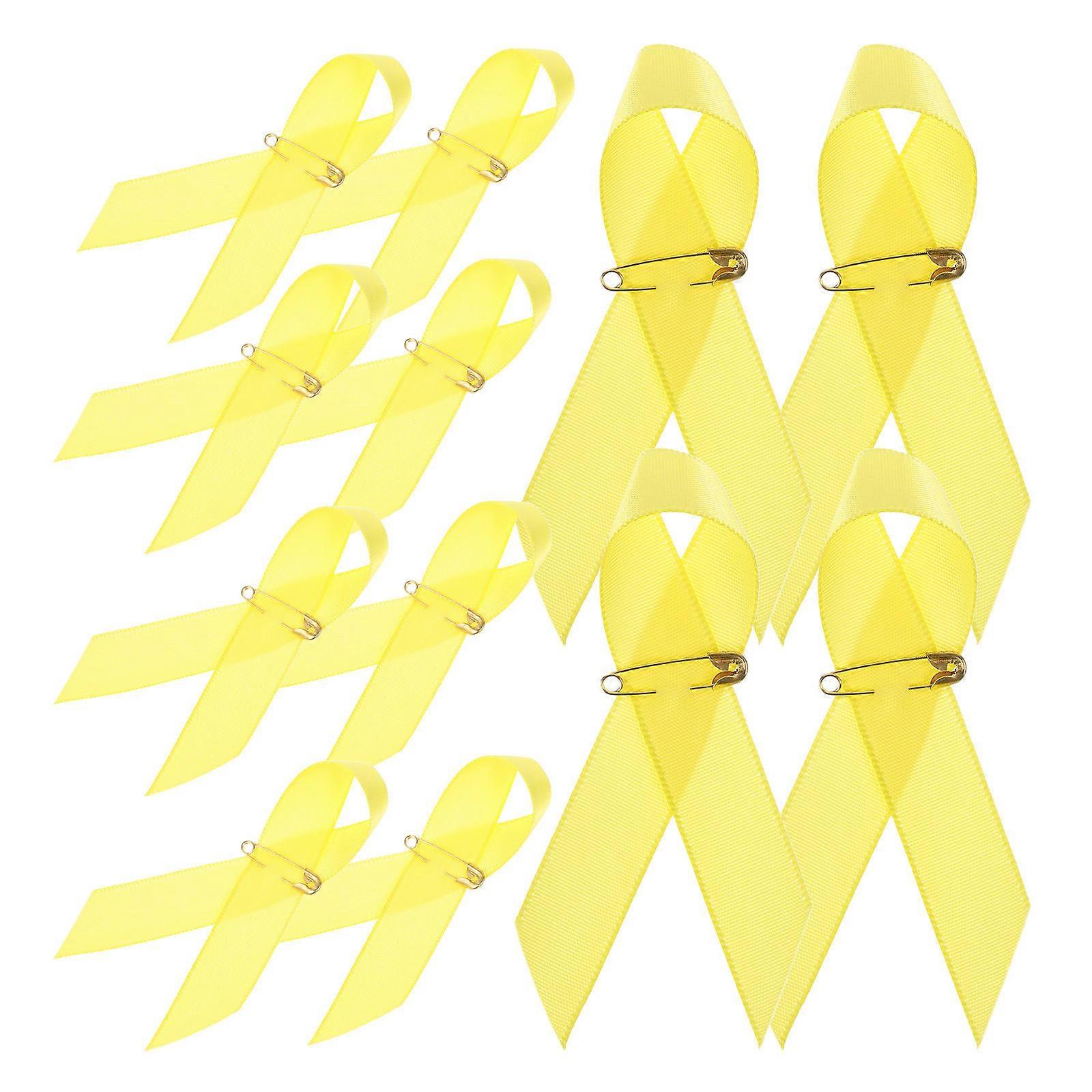 Yellow Ribbon Pin Enamel Lapel Pin for Charity Event 100Pcs