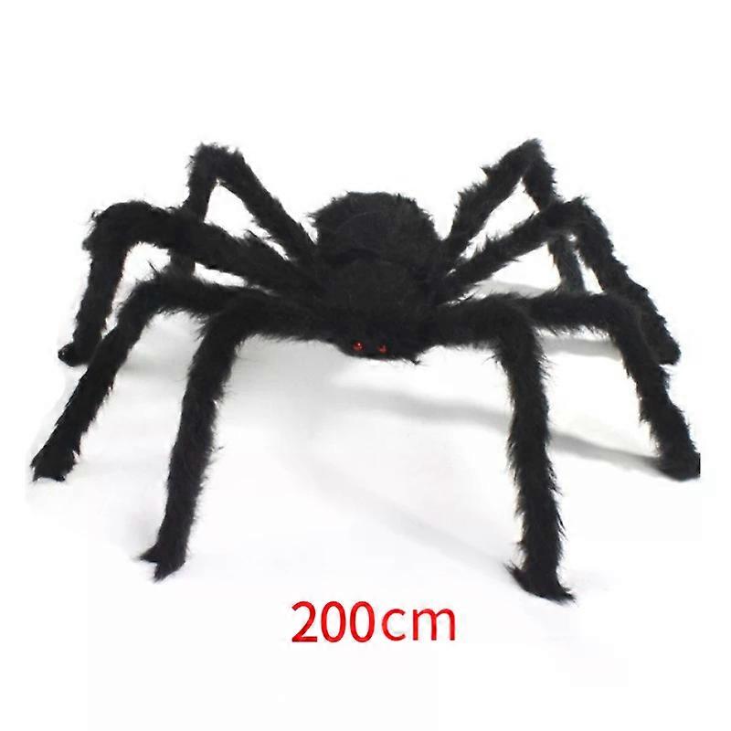 30cm/50cm/90cm/150cm/200cm Extra Large Plush Black Spider Outdoor Home Bar Party Haunted House Horror Props Halloween Decoration