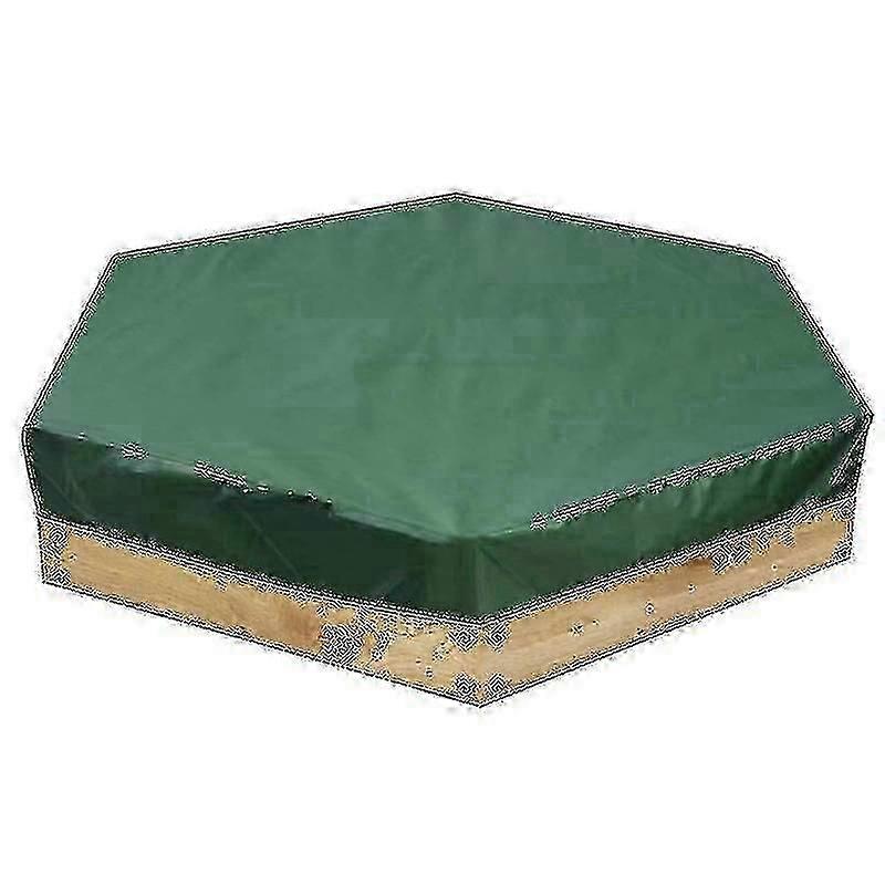 Waterproof Hexagon Sandbox Cover with Drawstring, Dustproof Sandpit Pool Protection