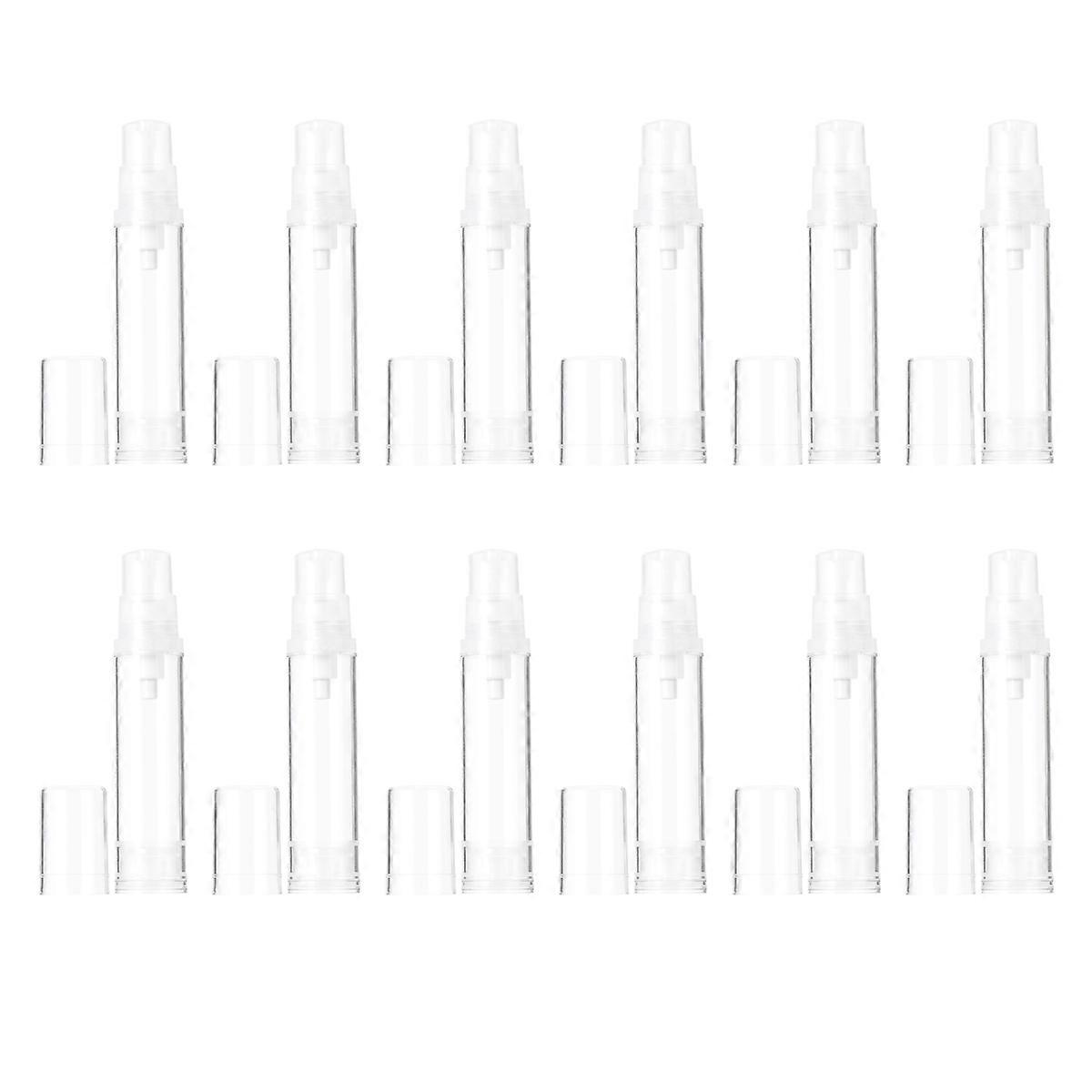 Cosmetic Storage Bottle Press Vacuum Sub Bottle for Storage Use 12Pcs