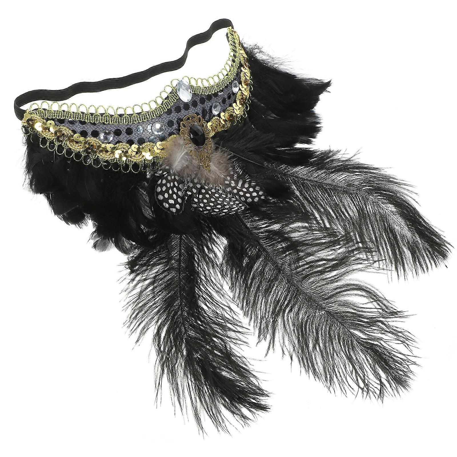 Fascinator Headband Carnival Decorative Headpiece for Party 2Pcs Set