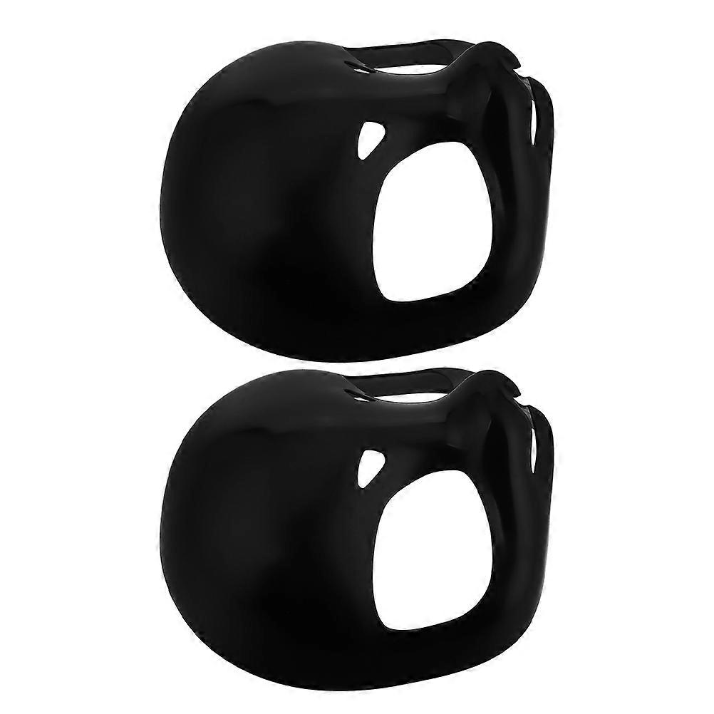 Fursuit Head Base Mask for Cosplay 4Pcs Plastic Black Design