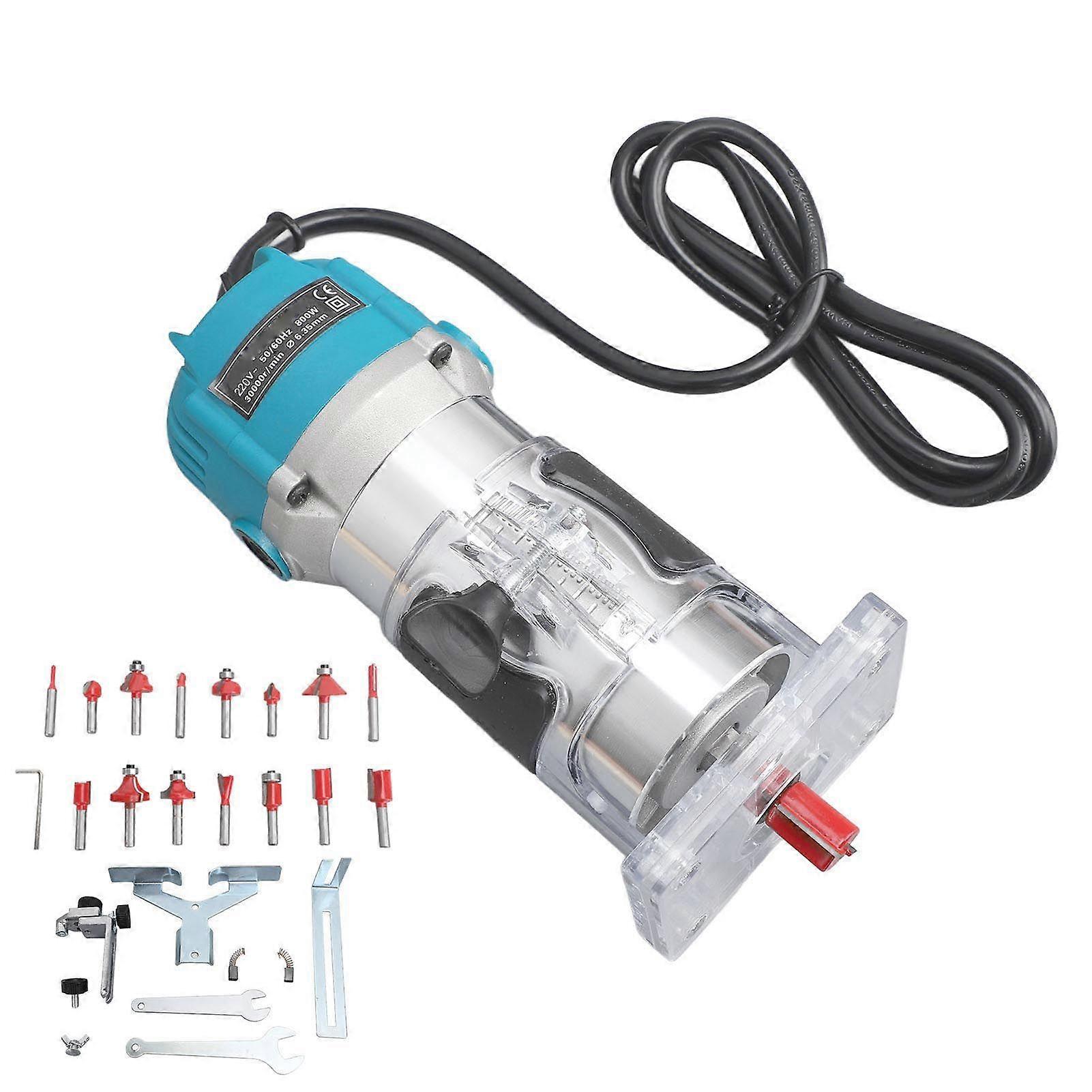 Electric Hand Wood Trimmer Compact Corded Hand Wood Trimmer Router Tool for Woodworking EU Plug 220V