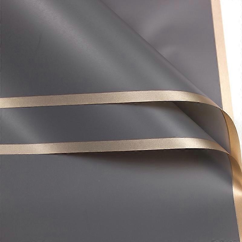 20 Sheets / Pack Flower Wrapping Paper, Colour: Grey Grey