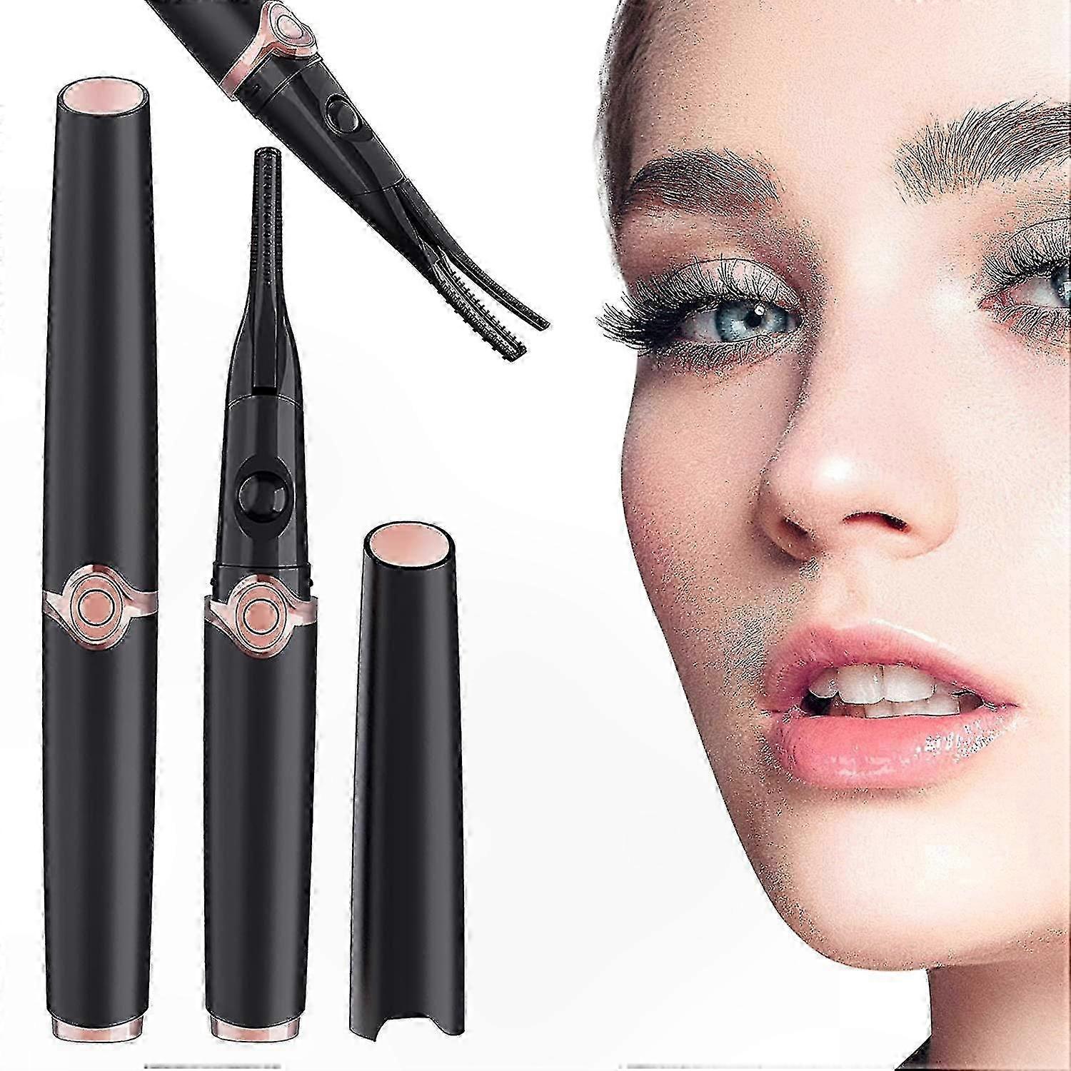 Rechargeable Heated Eyelash Curler with 3 Temperature Settings for Natural, Long-Lasting Curls Portable and Easy to Use