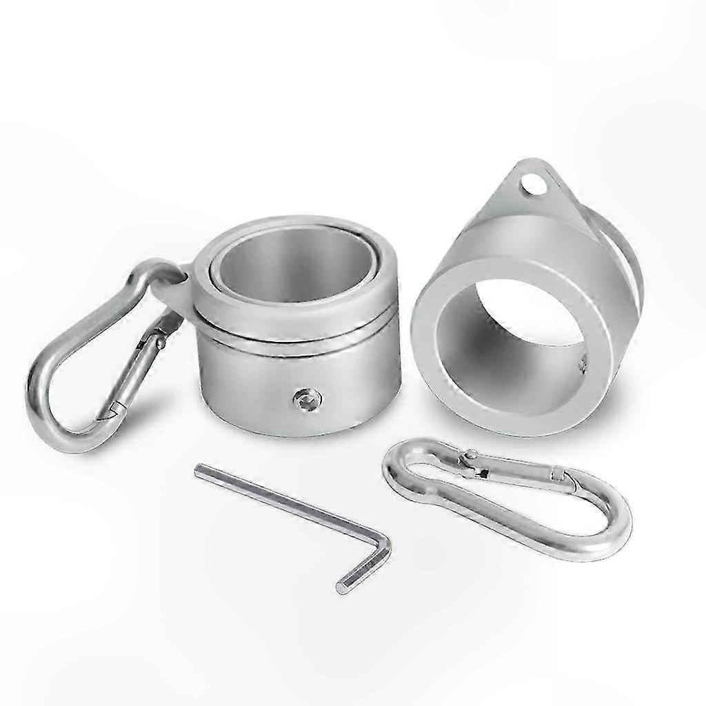 Flagpole Rings with Carabiner Hook for Easy Mounting and Tangle-Free Display, 2-Pack