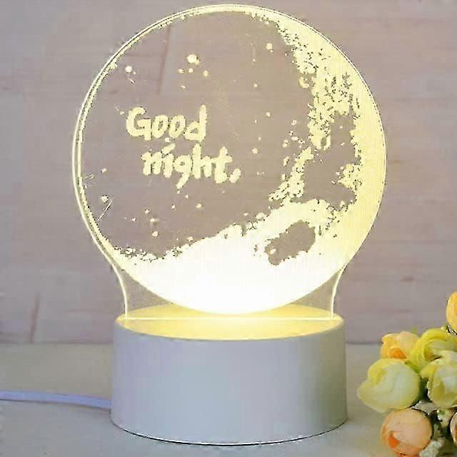 3D Illusion Night Lamp Good Night