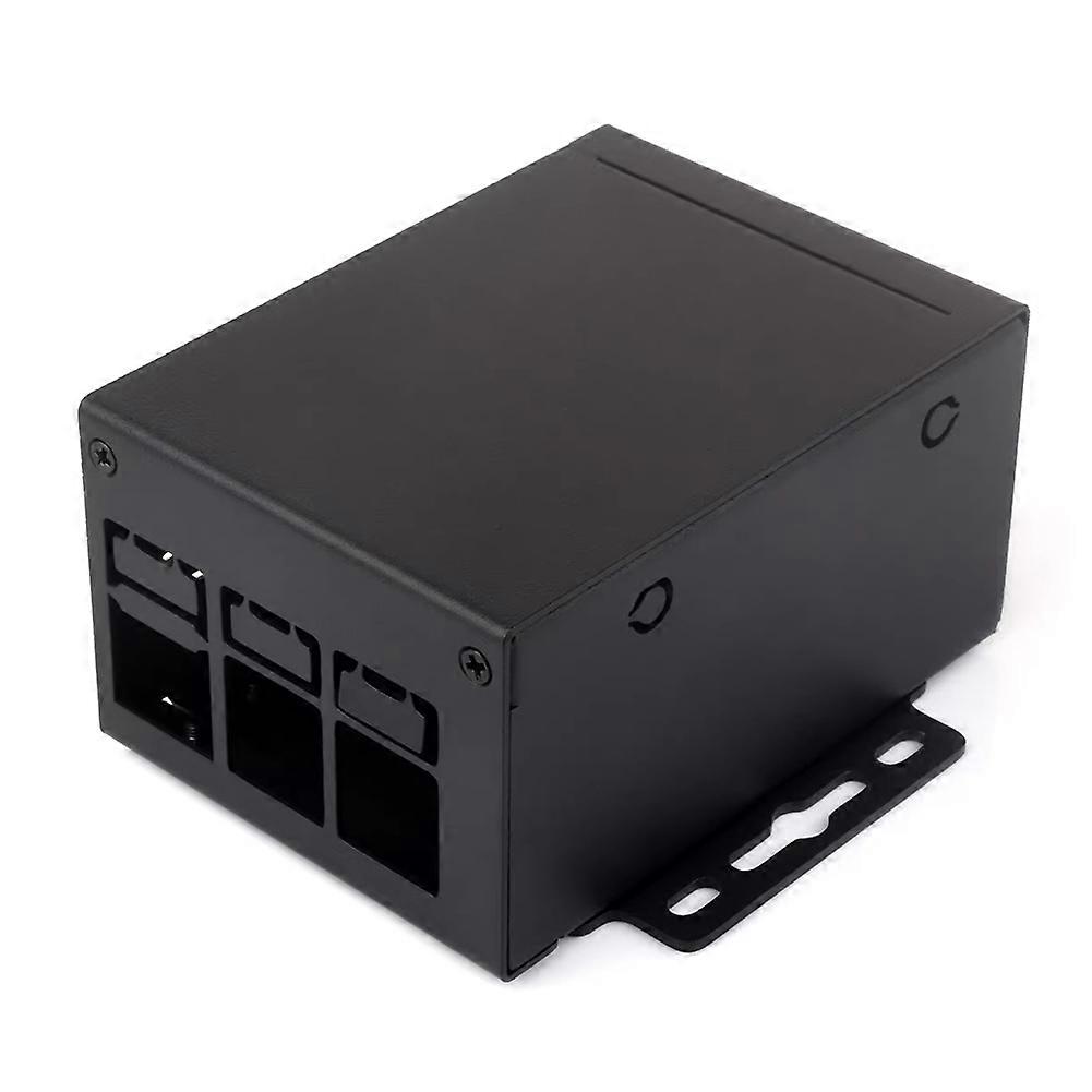 Industrial Grade Metal Case (D) for Raspberry Pi 5, Larger Internal Space, Supports Installing Official Cooling Fan