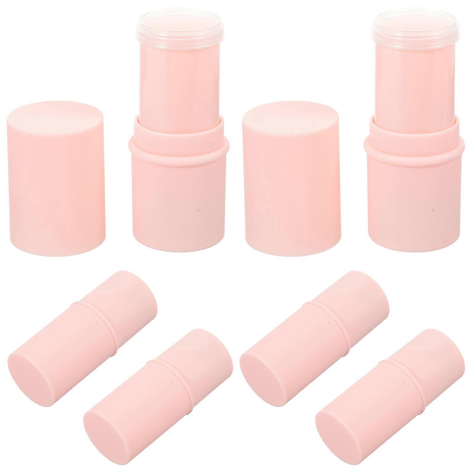Lip Balm Sub Containers 12 Pcs Pink Storage For DIY Makeup Enthusiasts Business Trip In Stable Material