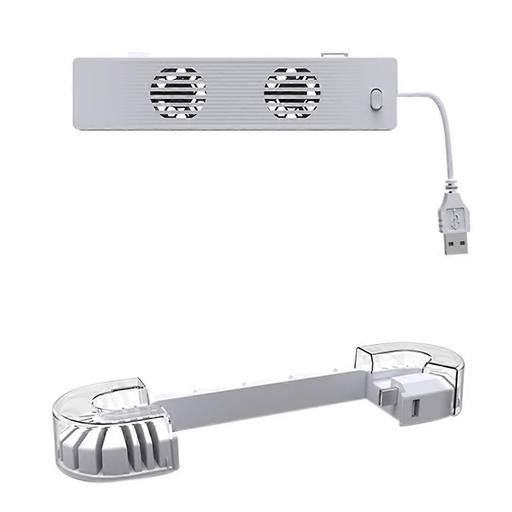 Portable Charger Gamepad Cooling Dock for Switch OLED 2Sets White