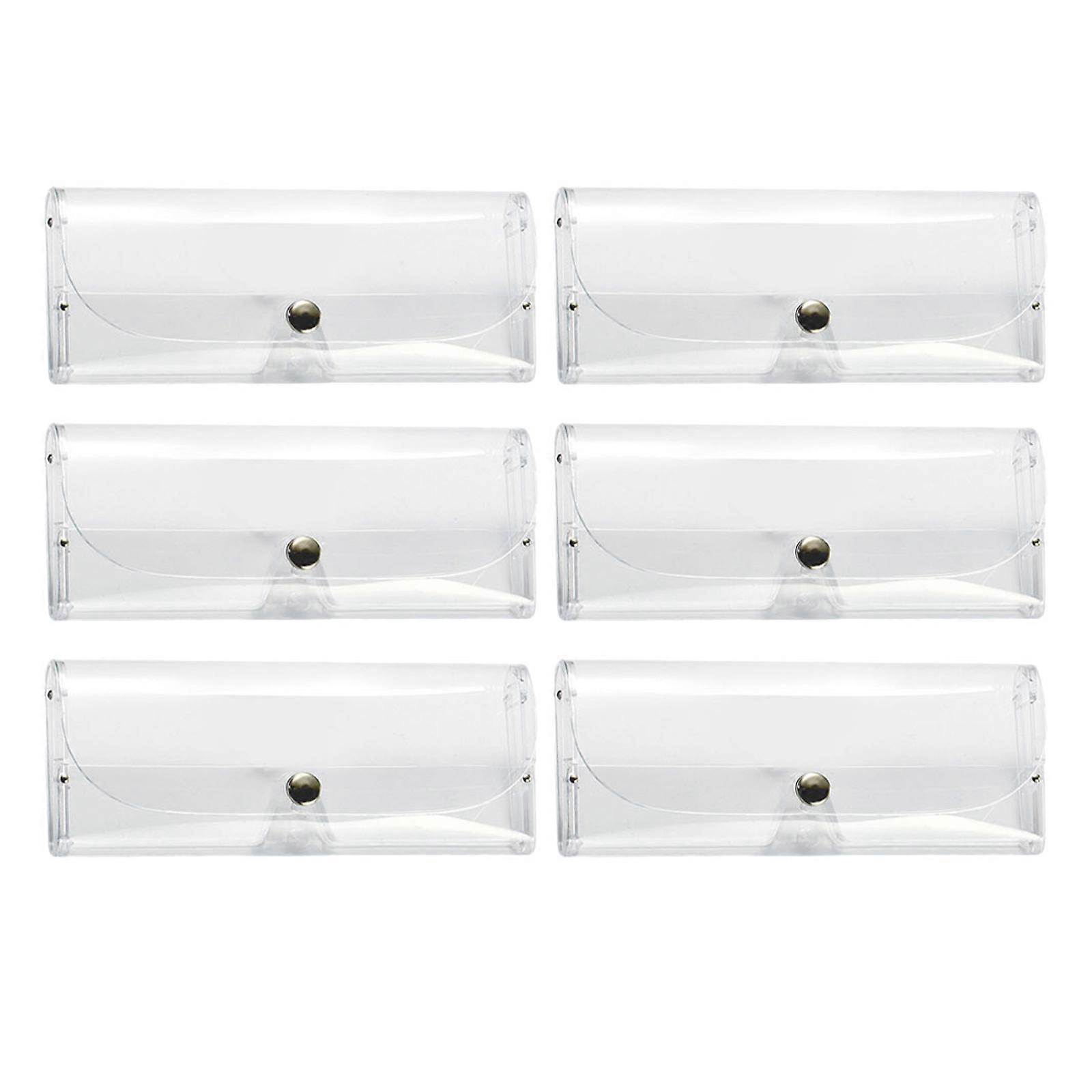 Clear Glasses Case for Storage Durable Protective Box 30 Pieces