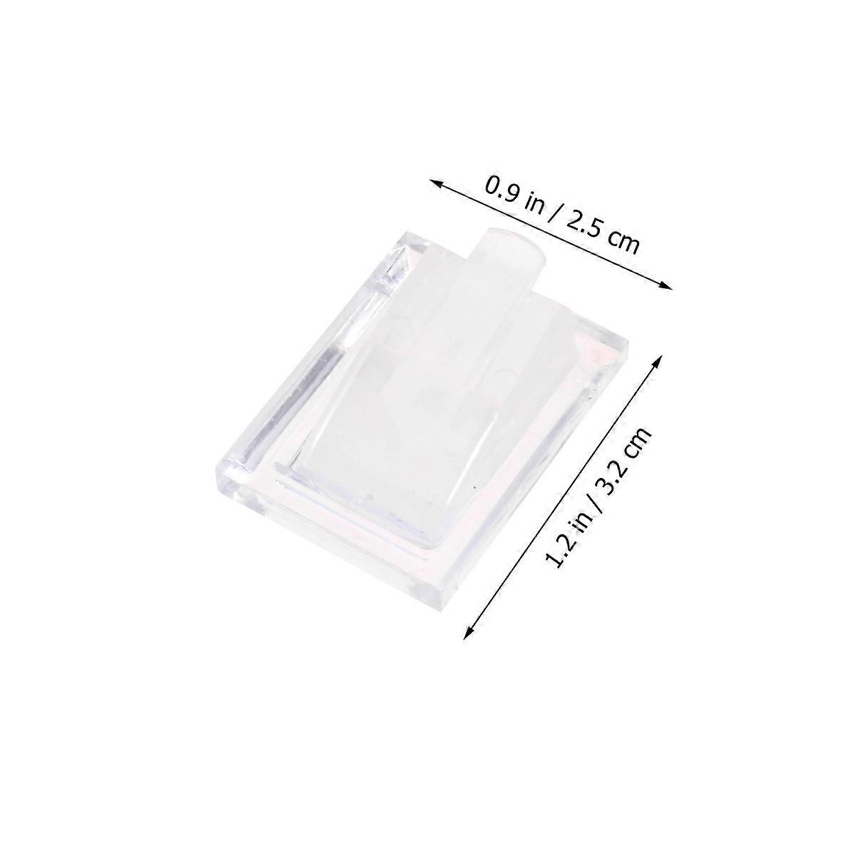 Transparent White Ring Holder For Store Home 3.2x2x1.5cm Compact 10Pcs