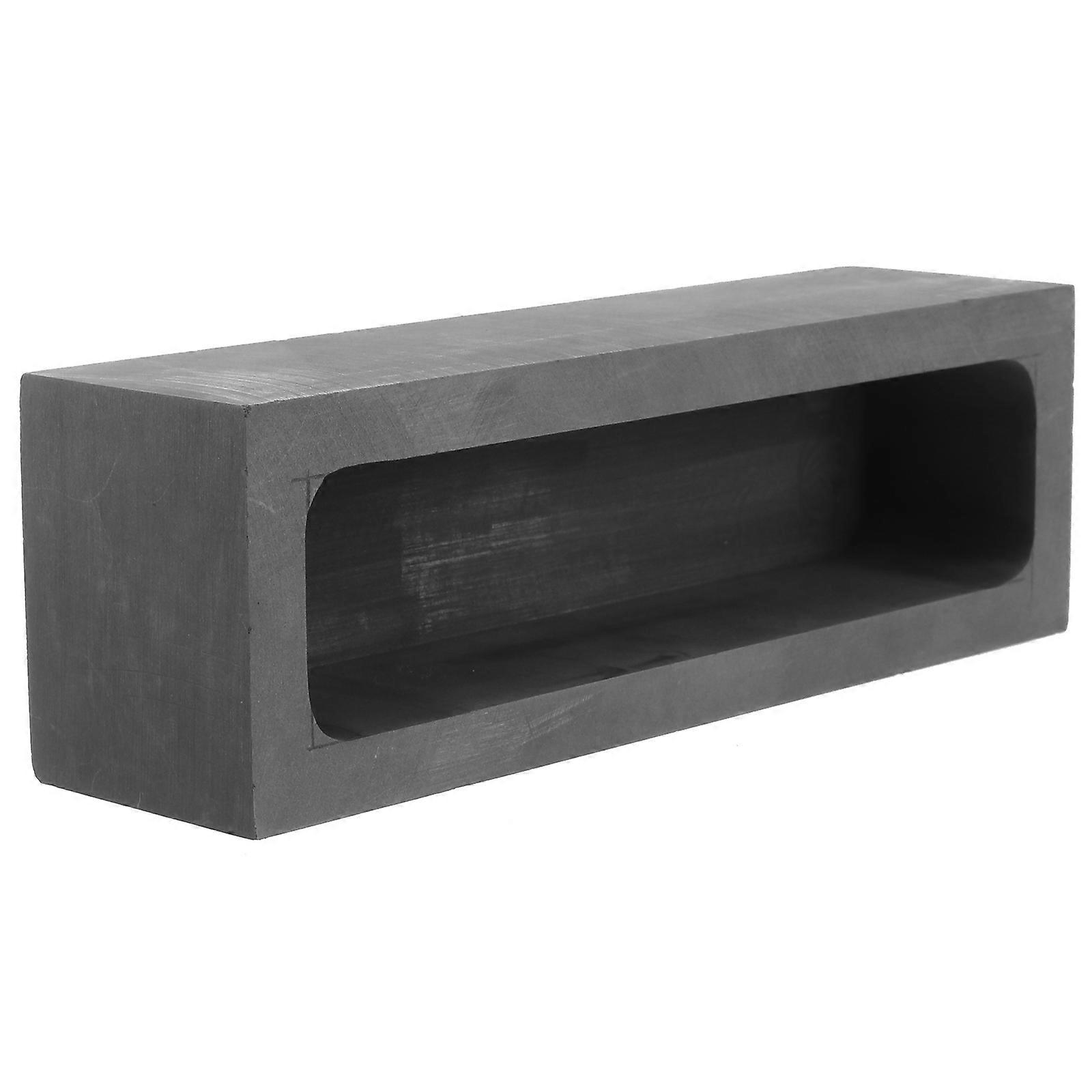 Graphite Mold Jewelry Melting Tool for Refining Scrap 2Pcs Black Iron