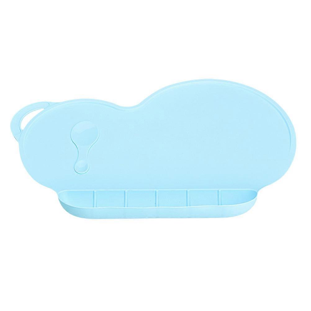 Baby Eating Mat Silicone Placemat for Infant Use 2Pcs Sky Blue