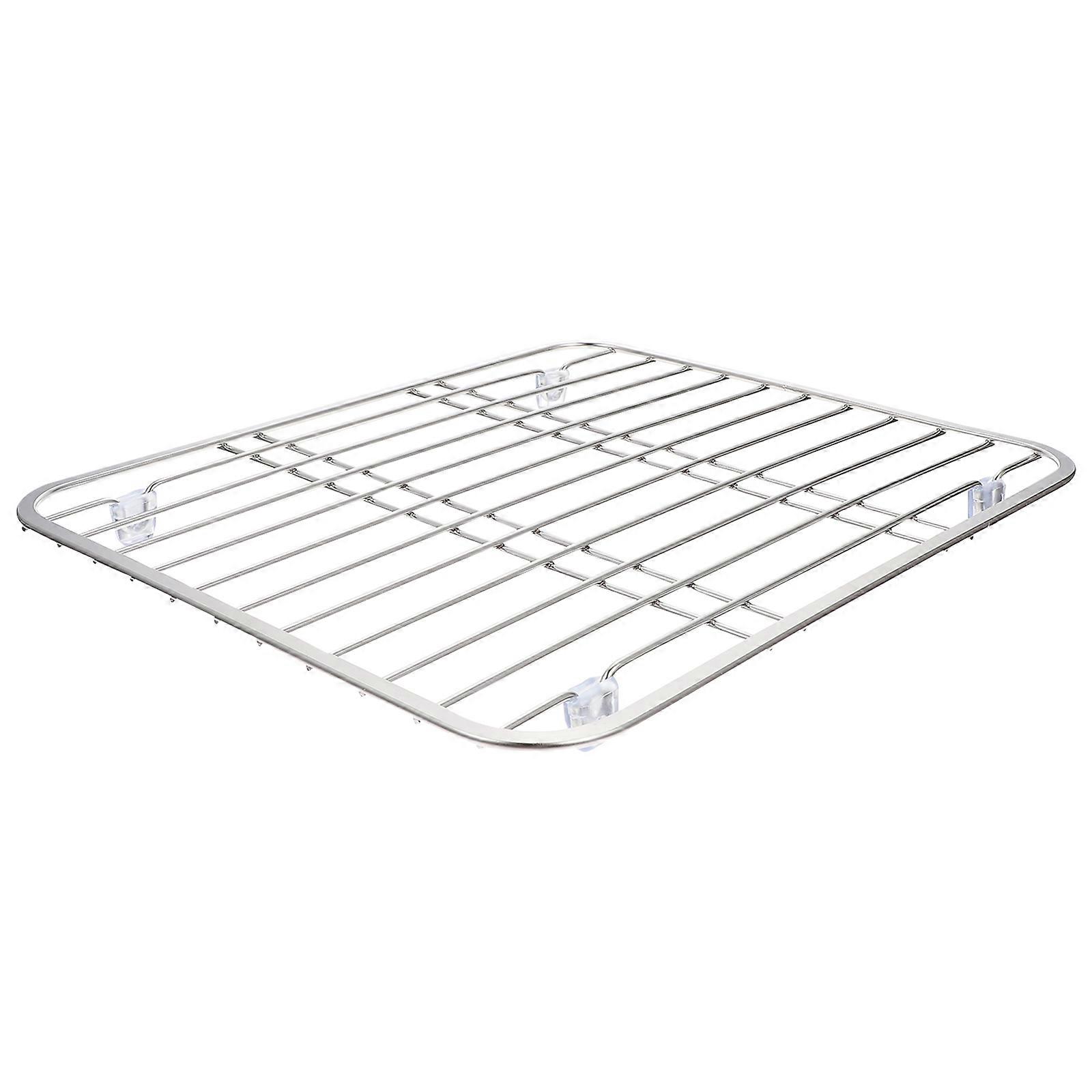 Silver Stainless Steel Storage Rack for Sink Draining Rack