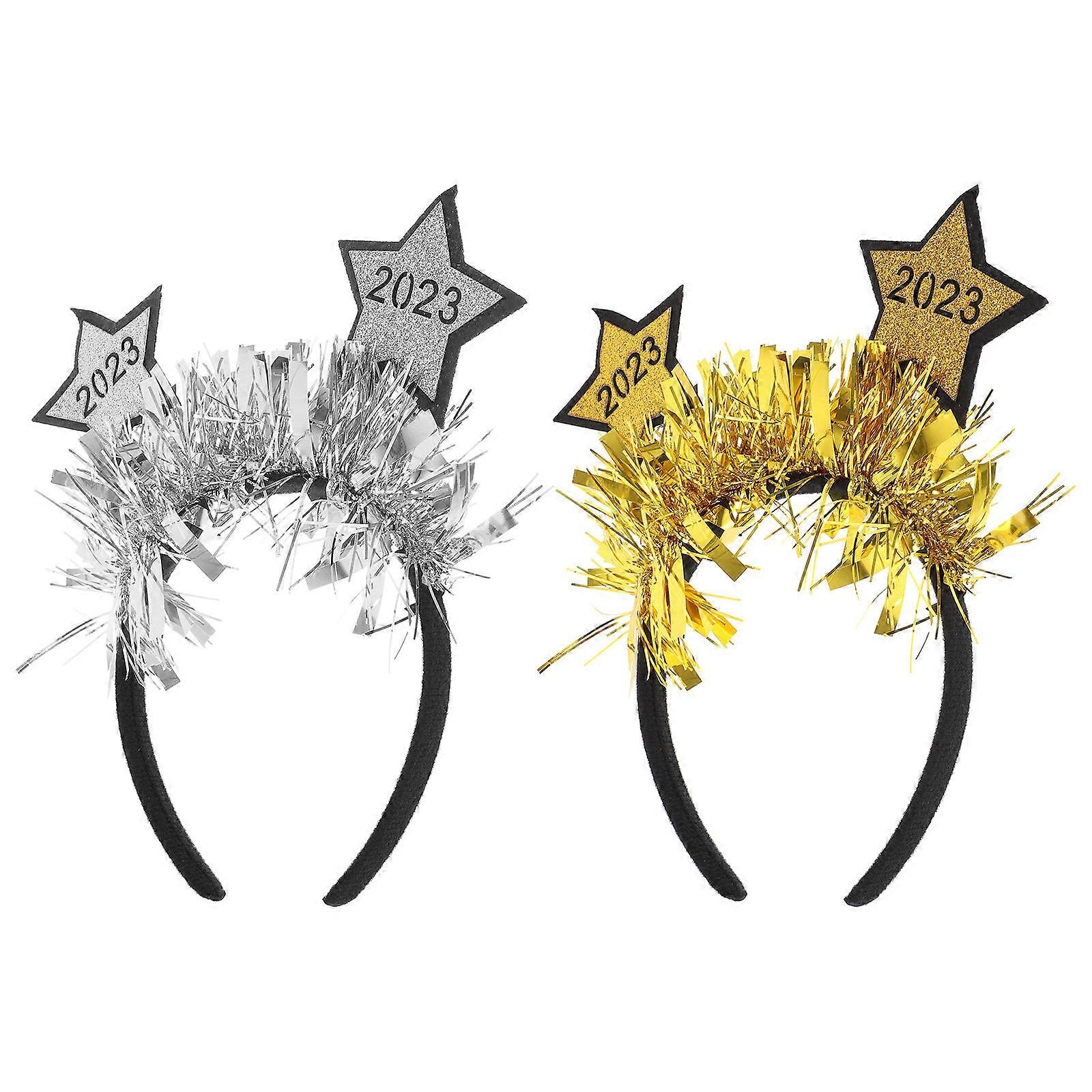 Creative Hairband New Year Headdresses for 4Pcs Assorted Color Party Use