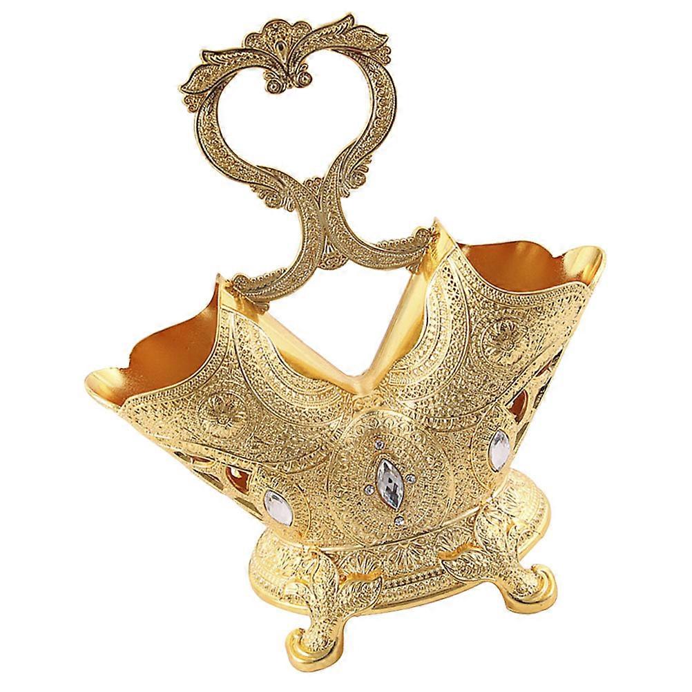 Support à couverts en métal doré, lot de 2