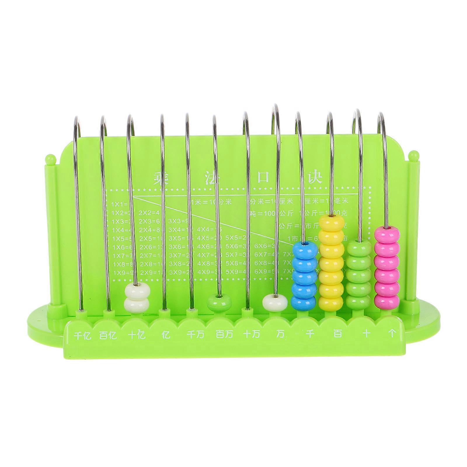 Math Learning Abacuses 12 Digits Kids Abacus Educational 2Pcs Pack