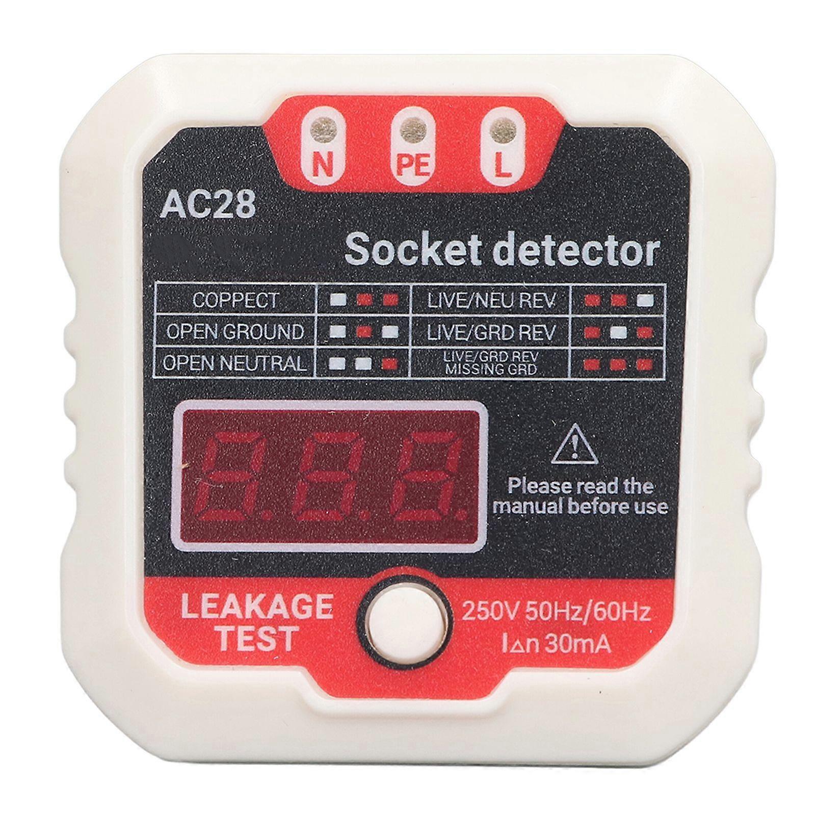 High quality  ANENG AC28 phase detector power socket zero fire ground wire