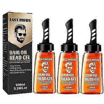 3-Pack 2-in-1 Hair Wax Gel with Comb for UK Men - Long-Lasting Styling for Fluffy and Defined Hair