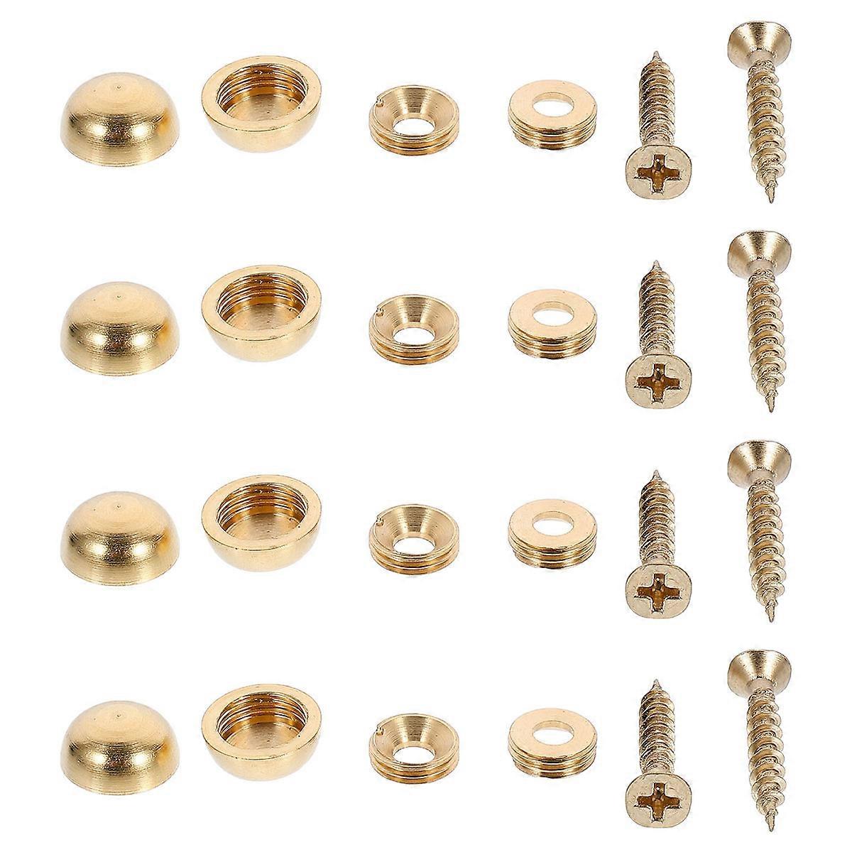 Durable Flat Head Nail Copper Screw Nail for Home Use 48Pcs