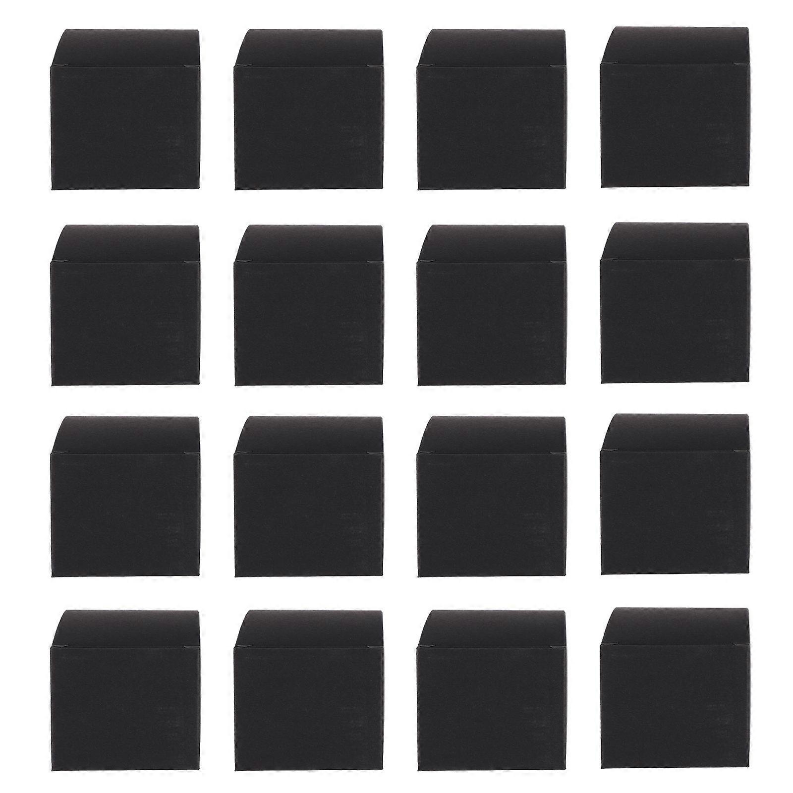 20Pcs Wedding Candy Boxes for Storage Black Paper Treat Containers